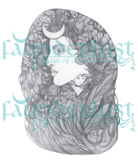 Artemis Faunderlust Deity Art Print