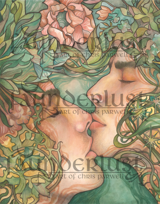 Midsummer Faunderlust Watercolor Art Print