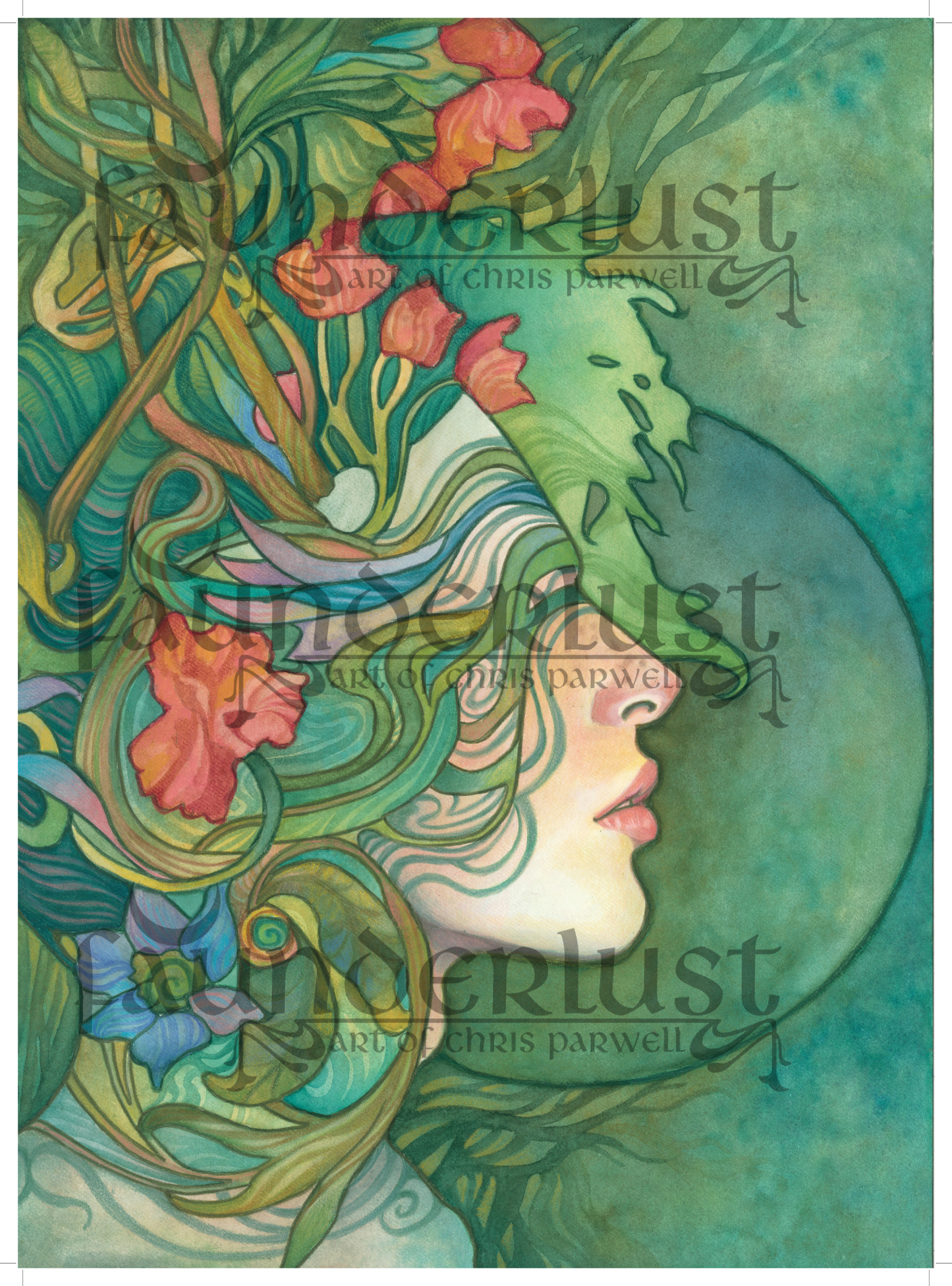 The Wildling Faunderlust Watercolor Art Print